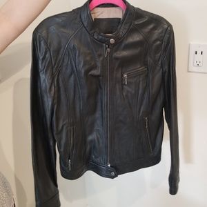 Leather jacket black